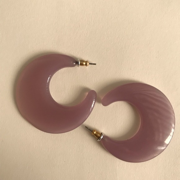 Purple Plastic Hoops - Picture 1 of 1